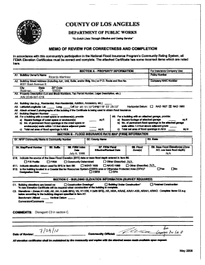 FEMA Elevation Certificate