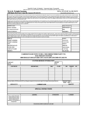 Original Bill of Lading