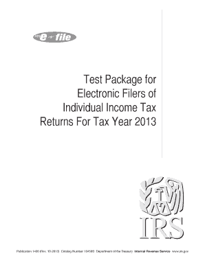 IRS Form 1040 Modernized e-File Test Package