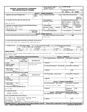 Training Request Authorization Form