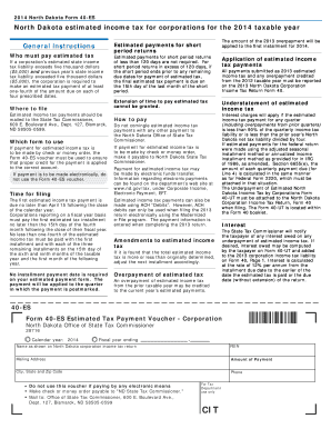 North Dakota Form 40-ES
