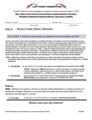 Parent Permission Form
