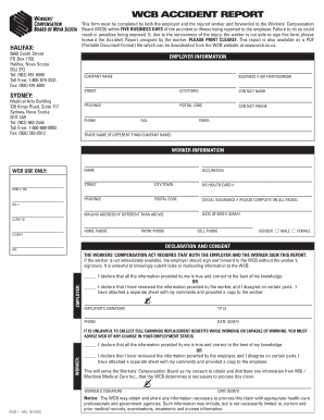 WCB Accident Report Form