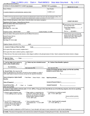 Proof of Claim Form 10