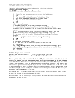 IRS Form SS-4 Instructions
