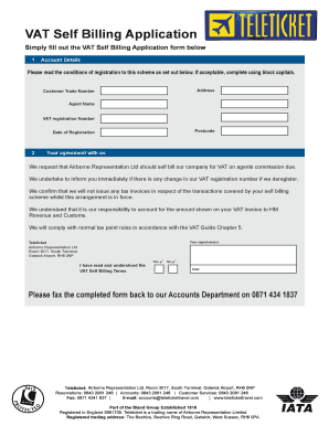 VAT Self Billing Application