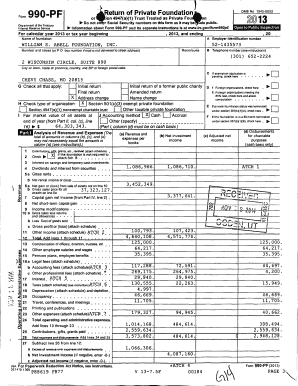 Form 990-PF Private Foundation Return
