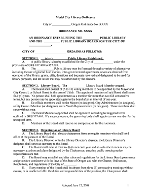 Guarantee letter hospital - Model City Library Ordinance adopted 6-12-08doc - ucsld