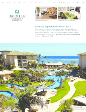 Outrigger Booking Bonus Form