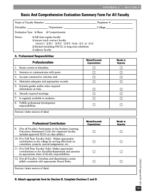 Faculty Evaluation Form