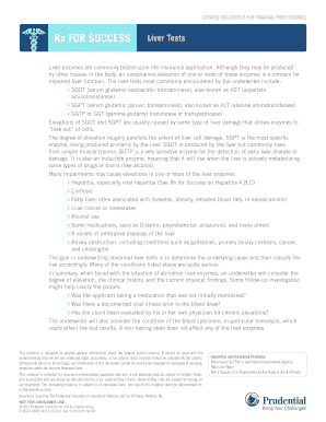 Rx for Success Liver Tests