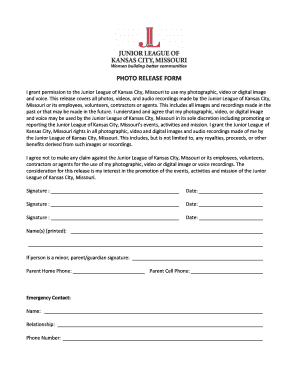Photo Release Form