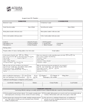 Mortgage Hardship Affidavit