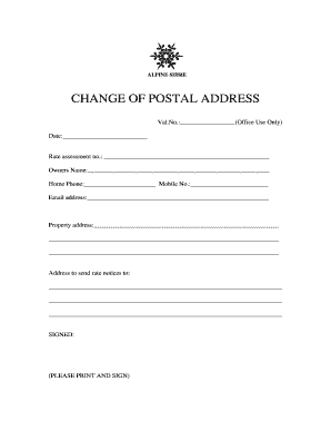 change of address 2doc - alpineshire vic gov
