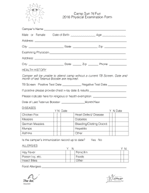 2016 Physical Examination Form.docx