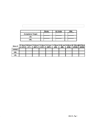 Form 40001 Job Mix Template Form 40001 Job Mix Template