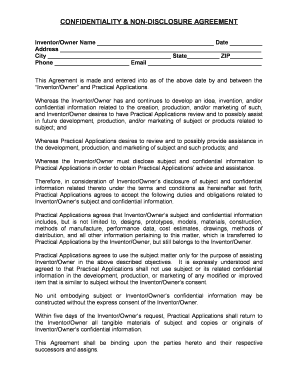 Confidentiality Non-Disclosure Agreement