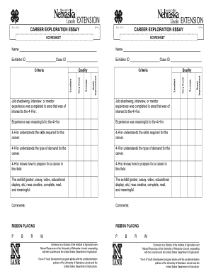 CAREER EXPLORATION ESSAY SF98 Rev 1212 - 4hunledu