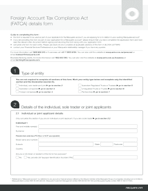 FATCA Details Form