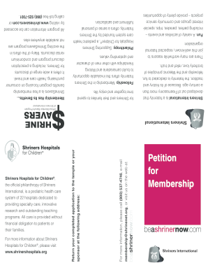 Shriners International Membership Application