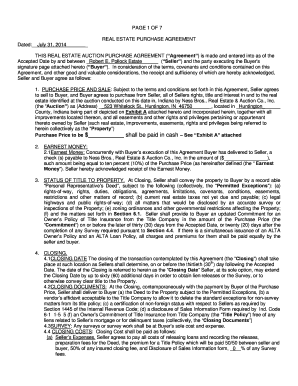 Real Estate Purchase Agreement
