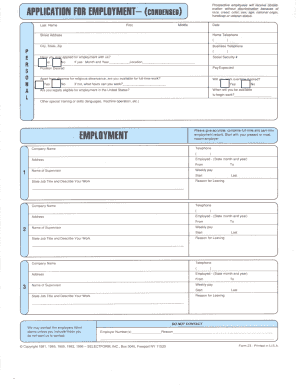 Application for Employment