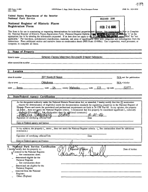 National Register of Historic Places Registration Form