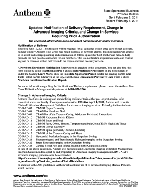 Newborn Enrollment Notification Report
