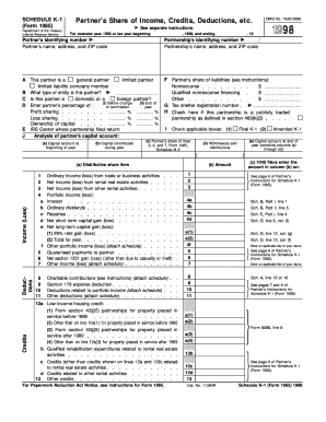 IRS Form 1065 Schedule K-1