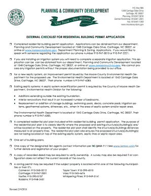 Residential Building Permit Application