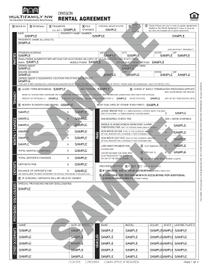 Oregon Rental Agreement