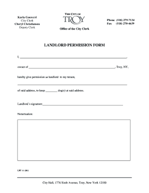 Landlord Permission Form