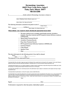 Medical Records Release Authorization