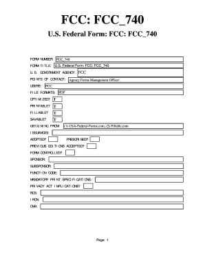 US Government Form Metadata Template