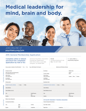 APA General Membership Application