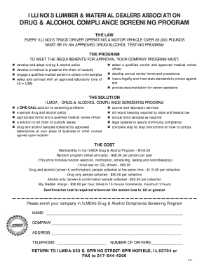 Illinois Drug & Alcohol Compliance Screening Program