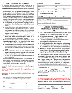 Jefferson County Schools Participation Contract