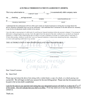 ACH Preauthorized Payments Agreement