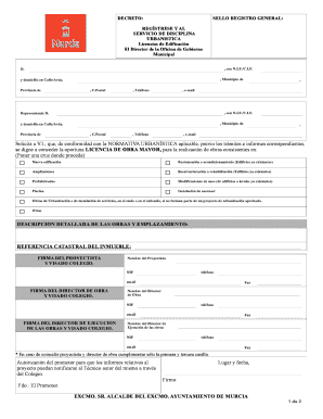 Solicitud de Licencia de Obra Mayor