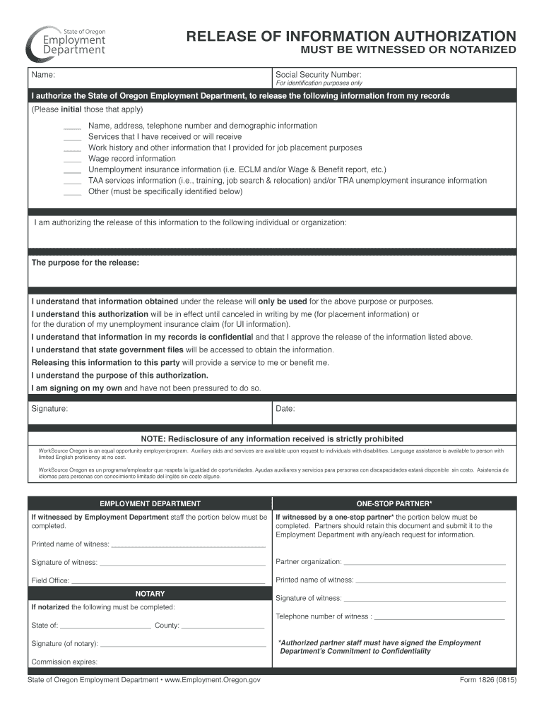 Fillable Online oregon MUST BE WITNESSED OR NOTARIZED oregon Fax