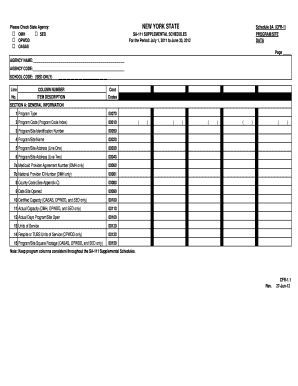 New York State Schedule 8A Form