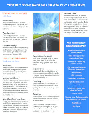 First Chicago Auto Insurance Quote