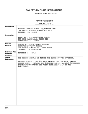 fillable online foundation altrusa illinois form ag990 il altrusa form ag 990 il