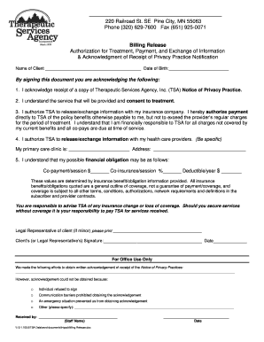 Billing Release Authorization Form