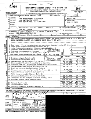 Form 990 Return of Organization Exempt From Income Tax