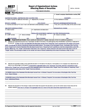 Form 8937 Report