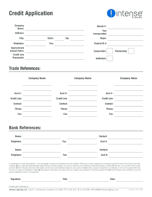 Credit Application Form