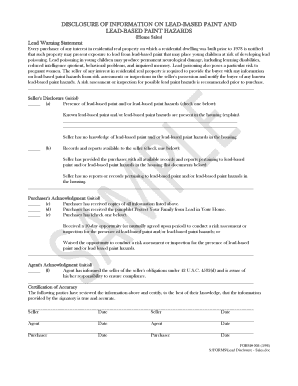 Lead-Based Paint Disclosure Form