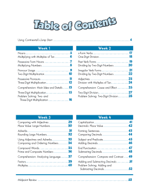 Grade 5 Jump Start Workbook