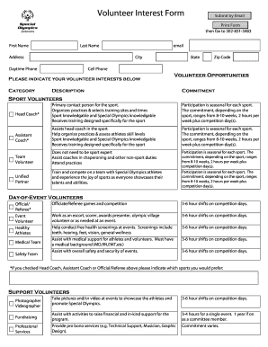 Volunteer Interest Form